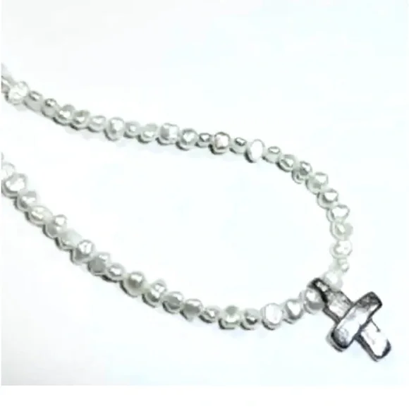 RARE Silpada Stunning Vintage Sterling Silver and Freshwater Pearl Necklace - Picture 1 of 9